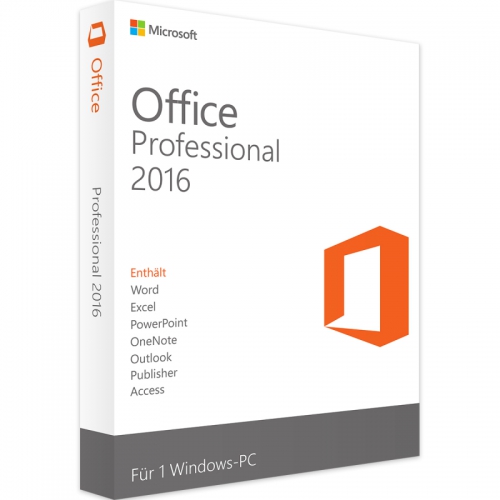 Microsoft Office 2016 Professional 1 PC Licencia de descarga